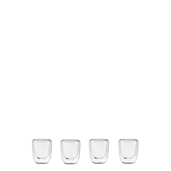 Jar Tulip 70 ml Set 4pcs — BASIC Glas Double Wall