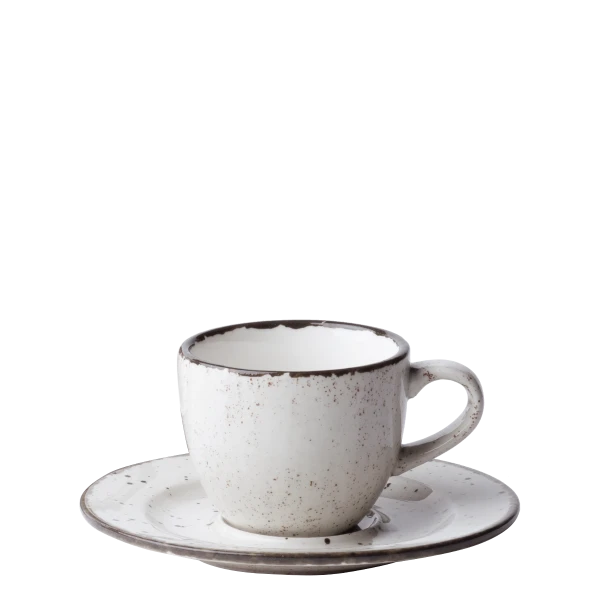 Mocca Cup 9 cl — Gaya Atelier light grey speckled