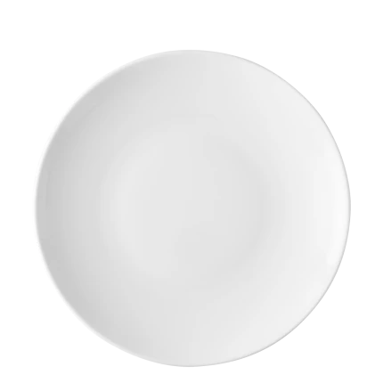 Plate flat 31 cm — Chic white