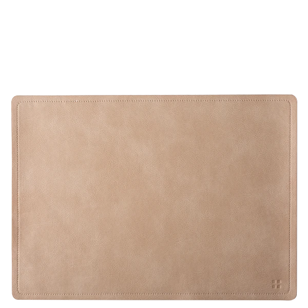 Rechteckiges PVC-Tischset Sandfarben - Elements Ambiente