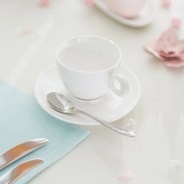 Mocca saucer 12.5 cm — Gaya Atelier white