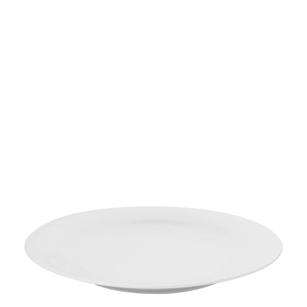 Plate flat Coupe Relief 27 cm — Chic Relief white