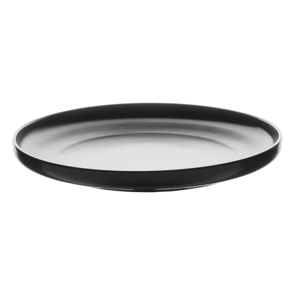 Plytký tanier Coupe čierny 25 cm – Flow