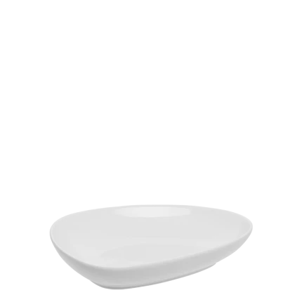 Triangle deep plate 22.5 cm — Gaya Atelier white