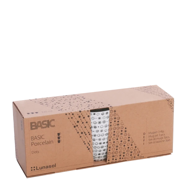 Sada hrnečkov 3 ks Dots — BASIC Lunasol