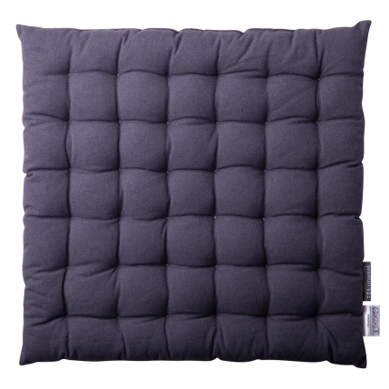 Chair Cushion 40 x 40 x 4 cm Steel Grey — BASIC Ambiente