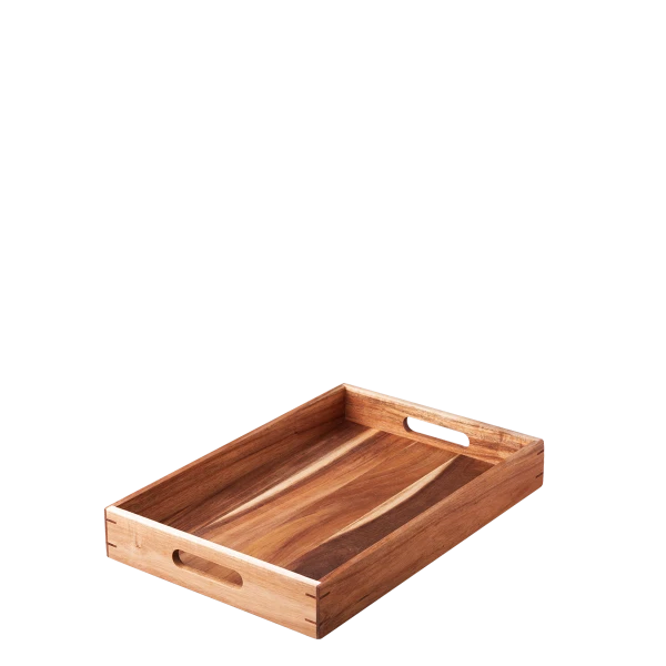 Serviertablett Akazie 45.7 x 30.5 x 6.3 cm - FLOW Wooden