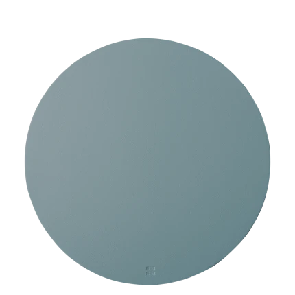 Placemat circle PVC light blue ø 38 cm — Elements Ambiente