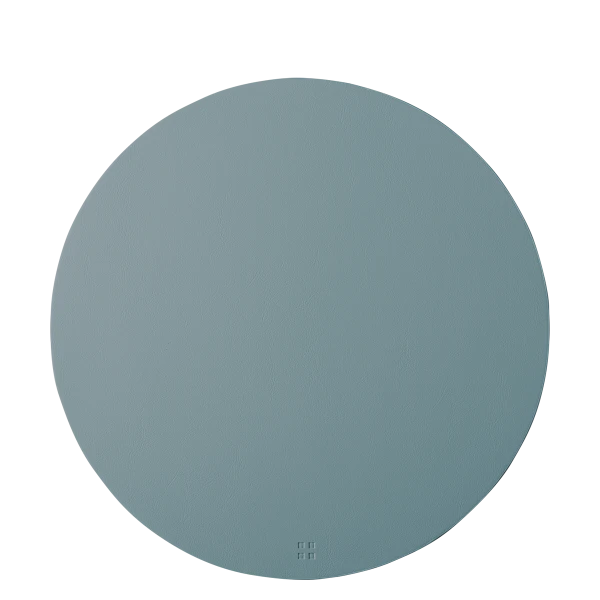 Placemat circle PVC light blue ø 38 cm — Elements Ambiente