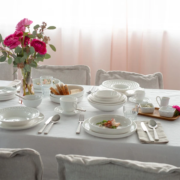 Flat Plate U-Coupe 25 cm — Gaya Atelier white