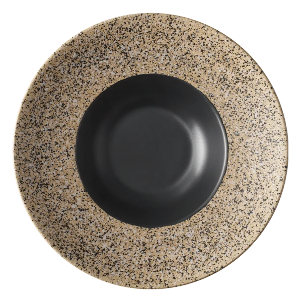 Tanier na cestoviny / Gourmet 27 cm – Gaya RGB Sand čierny matný