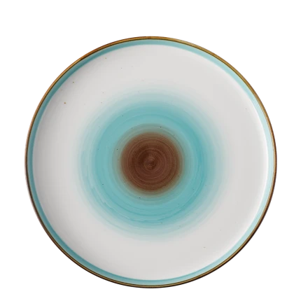 Flat plate U-Coupe 28 cm — Gaya RGB Rustico gloss Lunasol