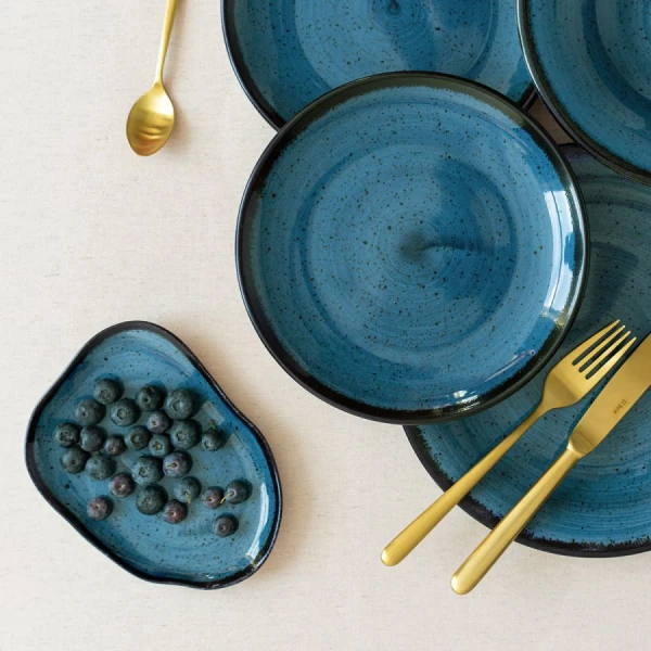 Plate flat Cloud 17 cm blue — Hotel Inn Chic color