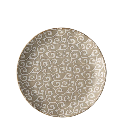 Teller flach Wavy Ø 25 cm, H: 2.5 cm - Levante Pearl