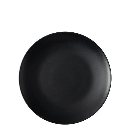 Flat plate 21 cm Set 4-pcs. — BASIC Lunasol black satin