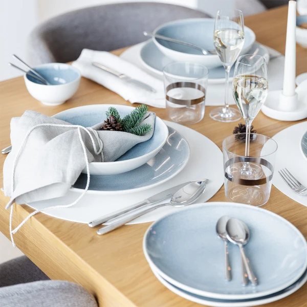 Tanier plytký Coupe 230 mm - Gaya Atelier Glacial Ice