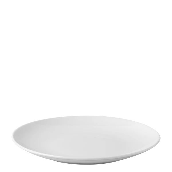 Tanier plytký 28 cm — Chic biely