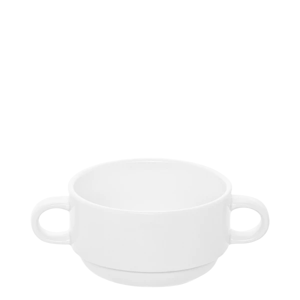 Soup Bowl 250 ml with two handles — Tosca white