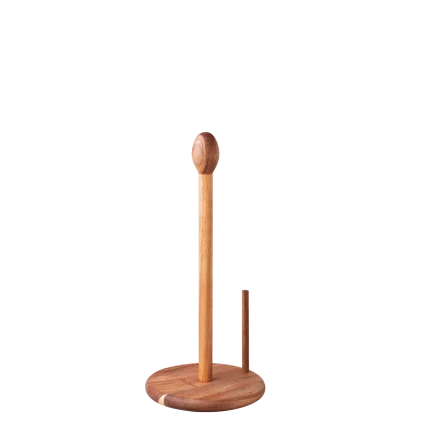 Paper roll holder Acacia 36.8 x Ø 16.8 cm — FLOW Wooden
