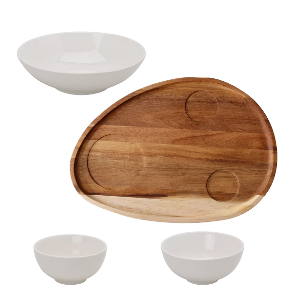 Set 4-tlg. Flowl — Gaya Atelier white