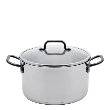 Cooking pot 24 x 13 cm, 6.1 lt — Orion GAYA Inox with Profi handles