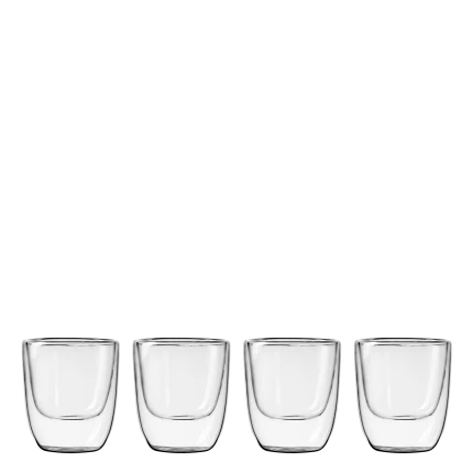Pohár BASIC Glas Double Wall 250 ml - set 4 ks