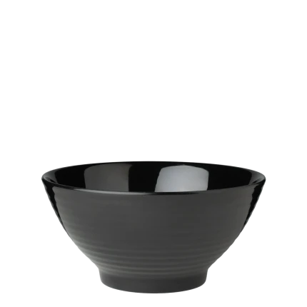 Bowl 20 cm — Elements Melamin black (Flow)