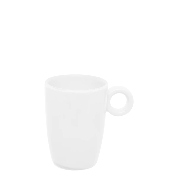 Tall mocca cup 80 ml — Gaya Atelier white