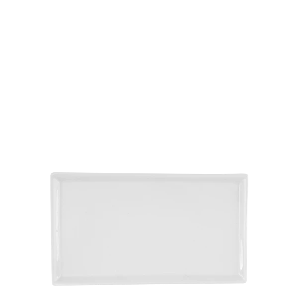 Rectangular Plate 25x14 cm — Tosca white
