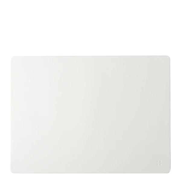 Placemat rectangle PVC white 45 x 32 cm — Elements Ambiente