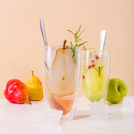 Cup 330 ml Set 4pcs — BASIC Glass Double Wall