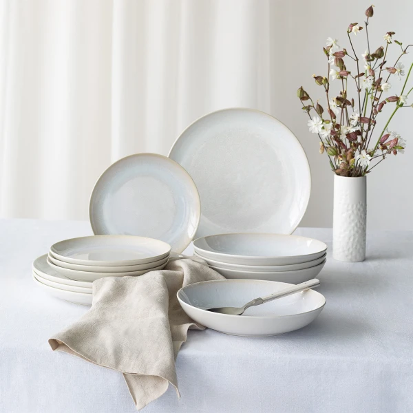 Mělký talíř Coupe 27 cm, sada 4 ks — Gaya Elements North