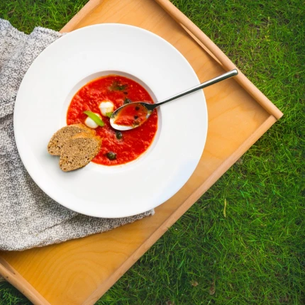 Gourmet plate deep 30 cm — Premium Platinum Line