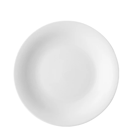 Plate flat Coupe Relief 25 cm — Chic Relief white
