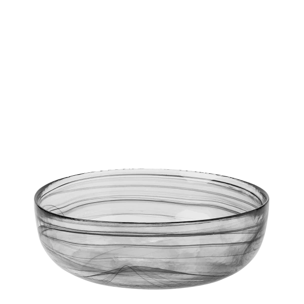 Bowl 21 cm — Elements Glass black