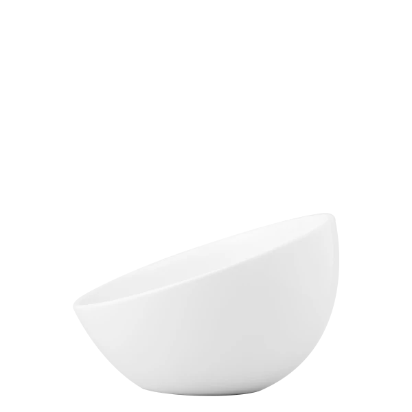 Miska zošikmená velká, 19 cm — Gaya Atelier bílý