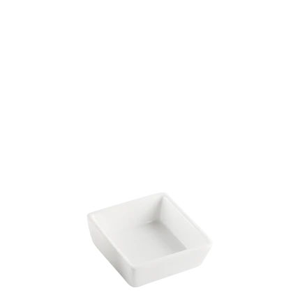 Bowl square 7.6 x 7.6 x 2.4 cm — Gaya Atelier white