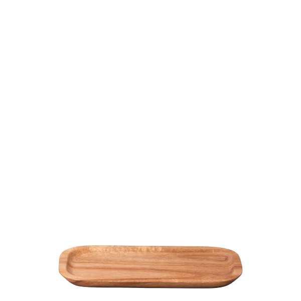 Tray rectangular Acacia 20 x 11 x 1.2 cm — FLOW Wooden
