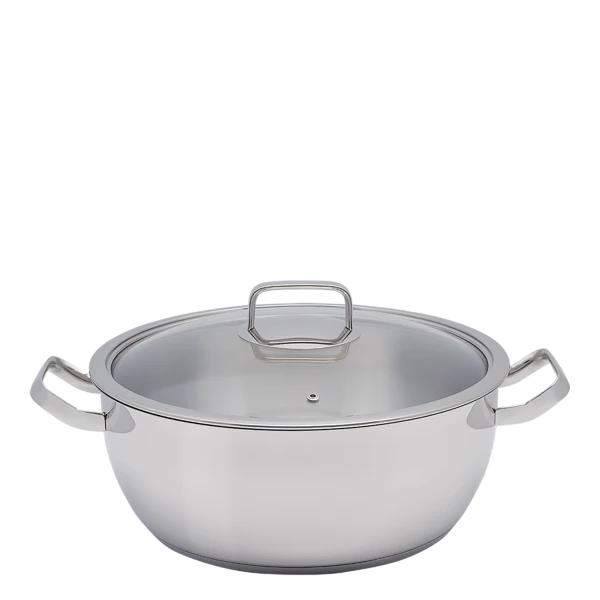 Wok Merkur so sklenenou pokrievkou 9,6 l Master Chef Lunasol