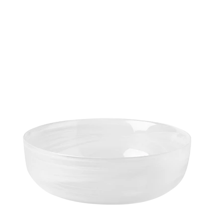 Miska biela 21 cm - Elements Glass