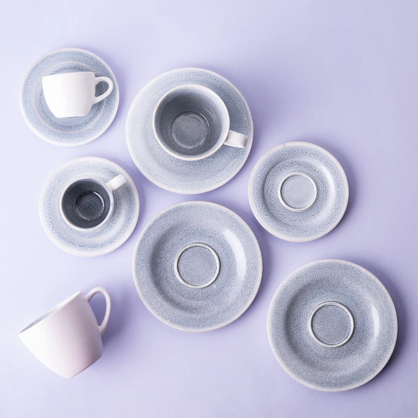 Mocca Saucer 12 cm — Gaya Atelier Glacial Ice