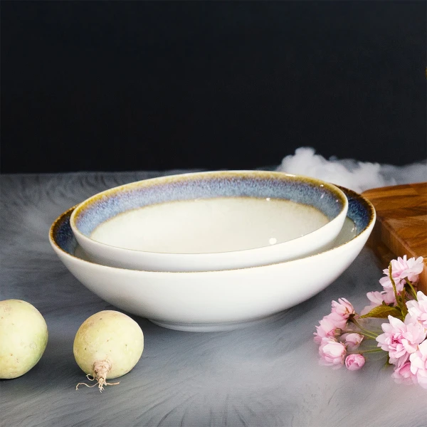 Bowl Ø 19.5 cm H: 5.5 cm — Gaya Atelier Silom