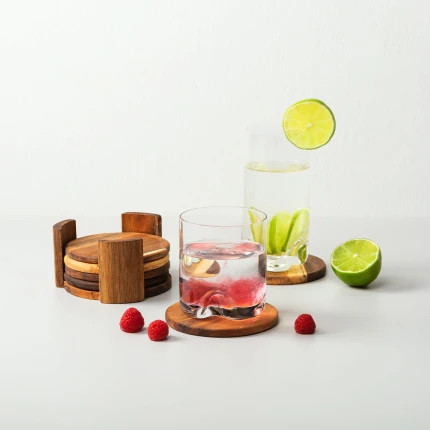 Podložky v stojane set 7ks ? 11,8 cm - FLOW Wooden
