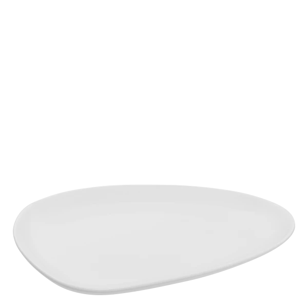 Triangle flat plate 25.5 cm — Gaya Atelier white