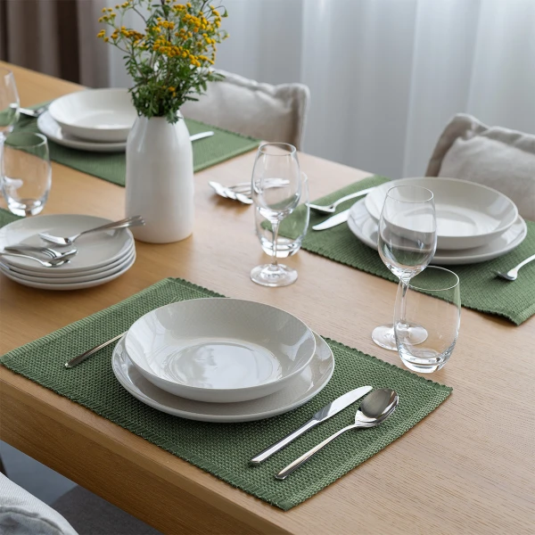 Placemat 33 x 49 cm antique green — Elements Ambiente