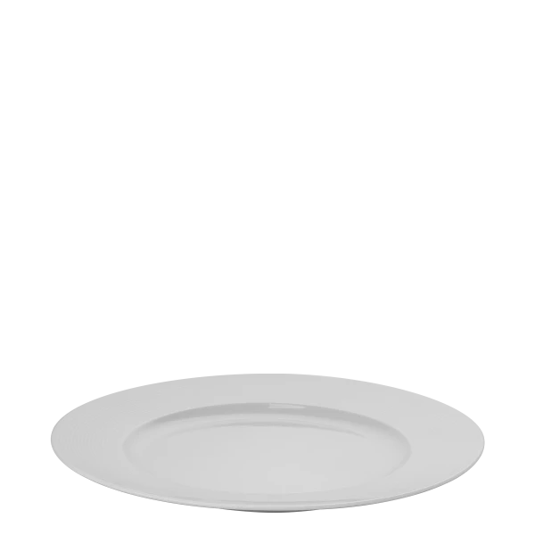 Plate flat Relief 28 cm — Chic Relief white