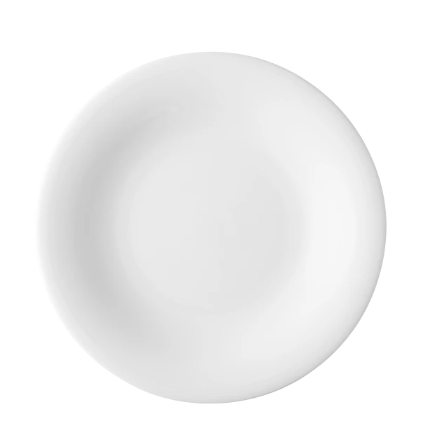 Plate flat 28 cm — Chic white