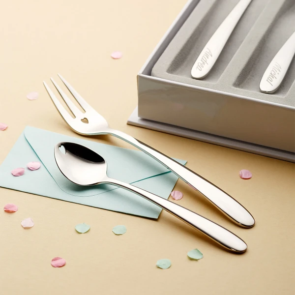 Glacelöffel mit Herz 6tlg. Set – Love Cutlery