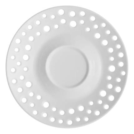 Coffee/Tea Saucer 15 cm — FLOW Perforated white