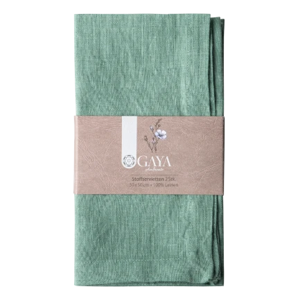 Cloth Napkin 50 x 50 cm Sea Green, 2 pcs — Gaya Ambiente